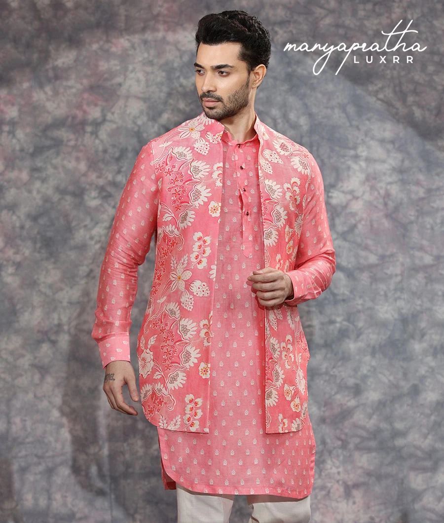 Ghayrah Pink Kurta Set2
