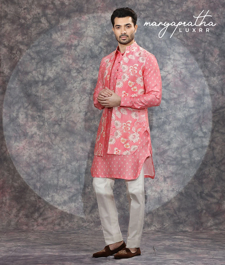 Ghayrah Pink Kurta Set3