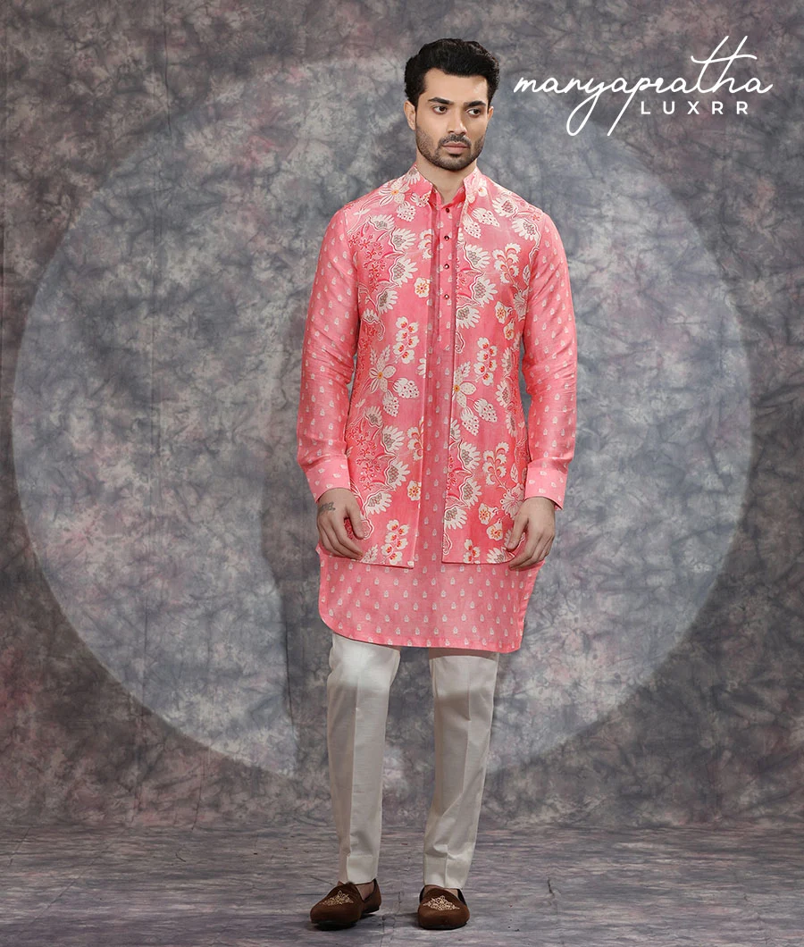 Ghayrah Pink Kurta Set5