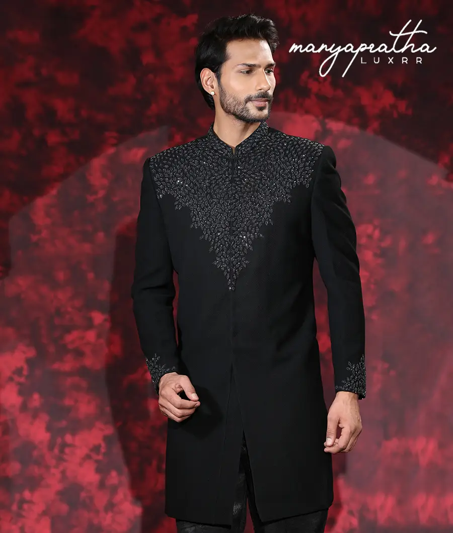 Silas Black Sherwani2