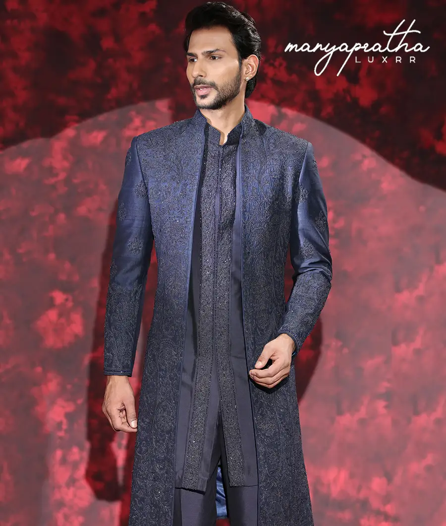 Lulu Embroidered Purple Indo-Western Outfit2