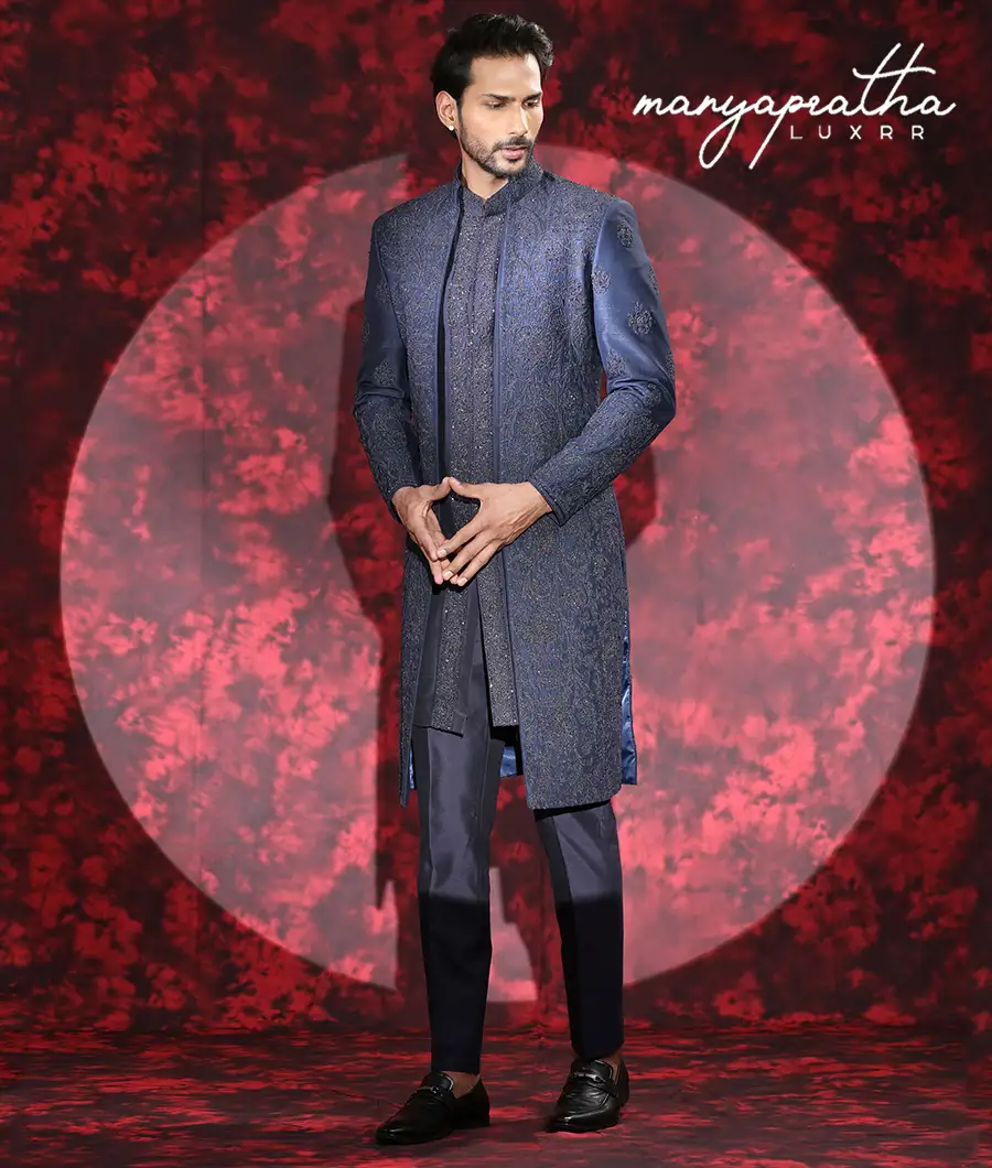 Lulu Embroidered Purple Indo-Western Outfit3