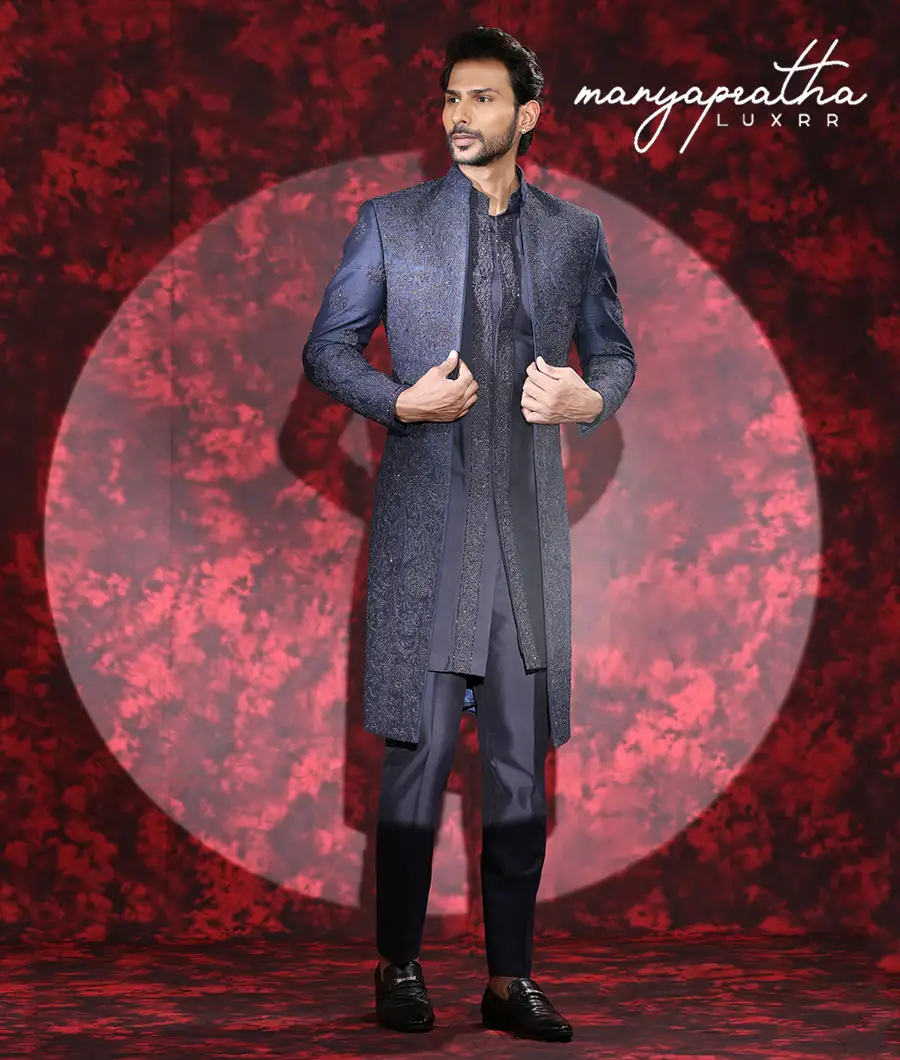 Lulu Embroidered Purple Indo-Western Outfit5