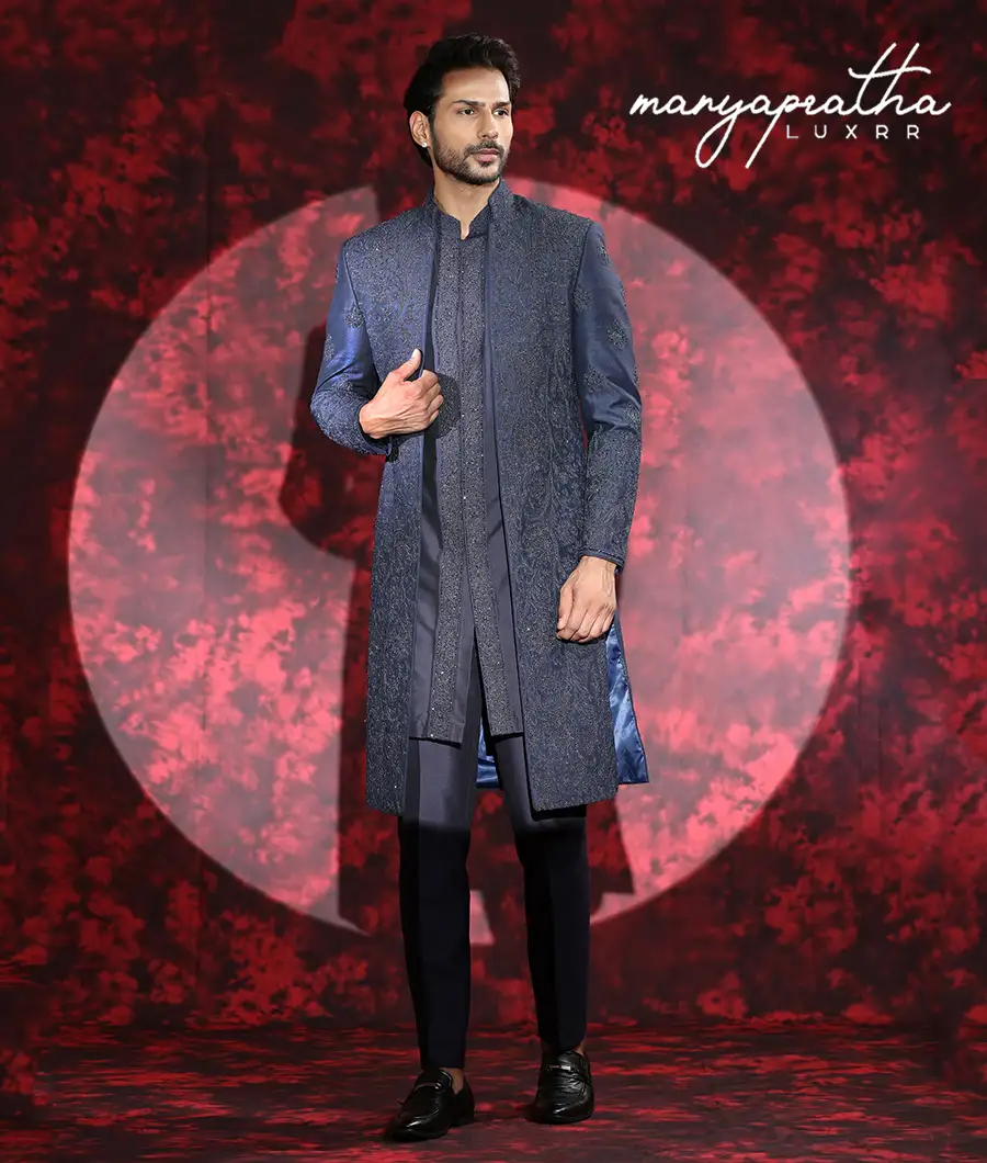 Lulu Embroidered Purple Indo-Western Outfit6