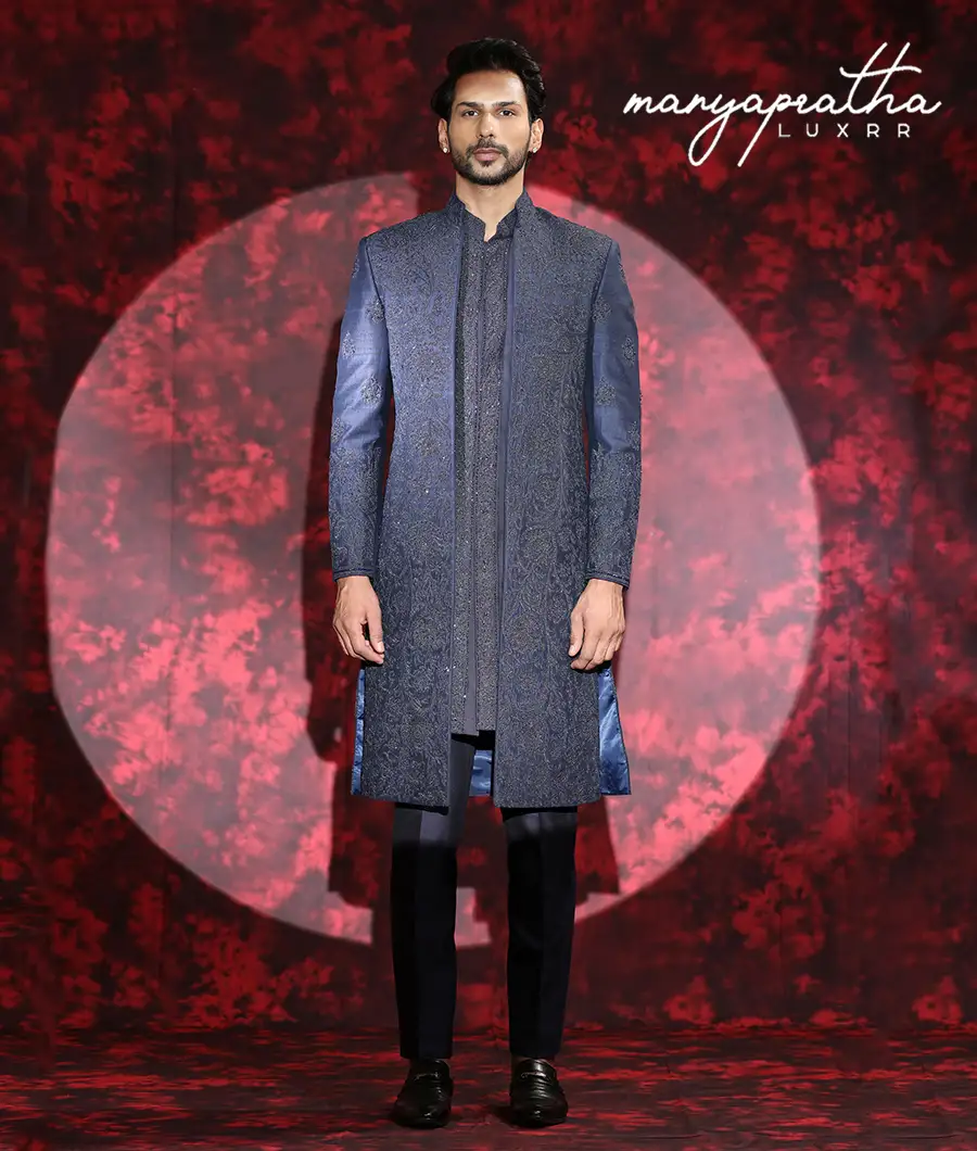 Lulu Embroidered Purple Indo-Western Outfit7