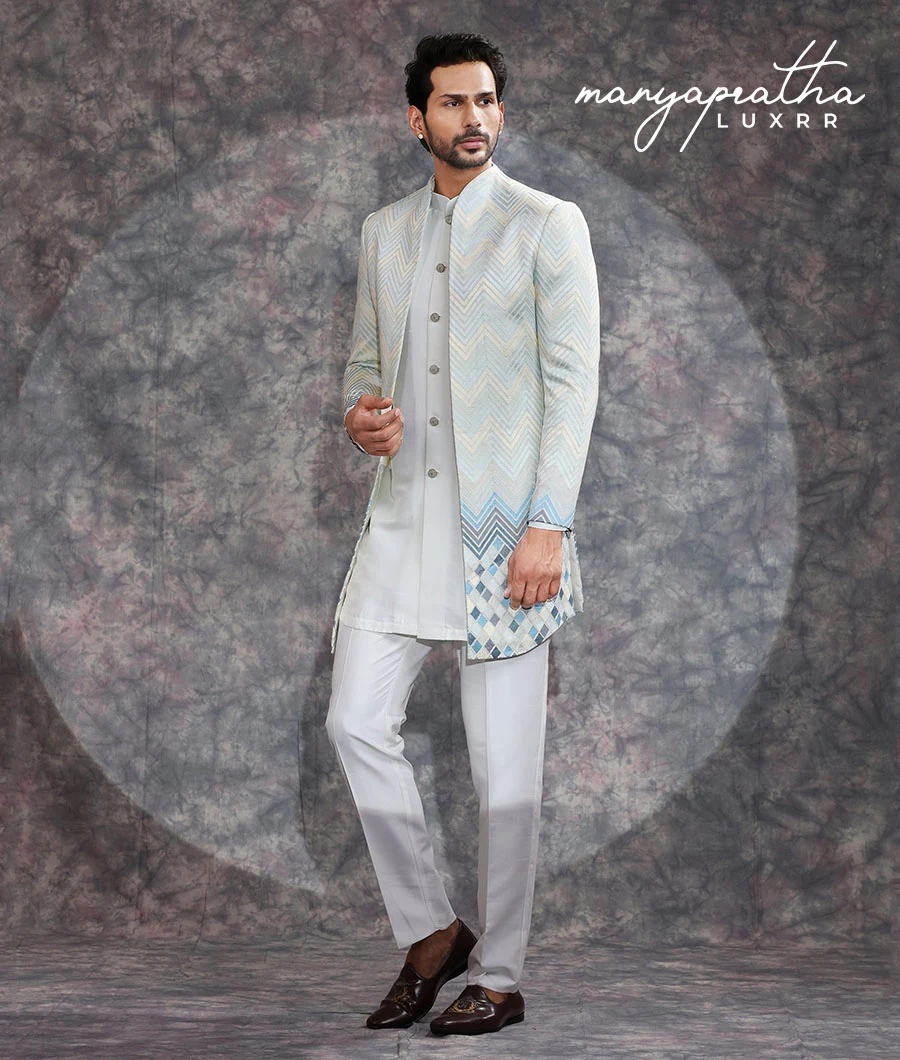 Atlas Pastel Blue Indo-Western Outfit4