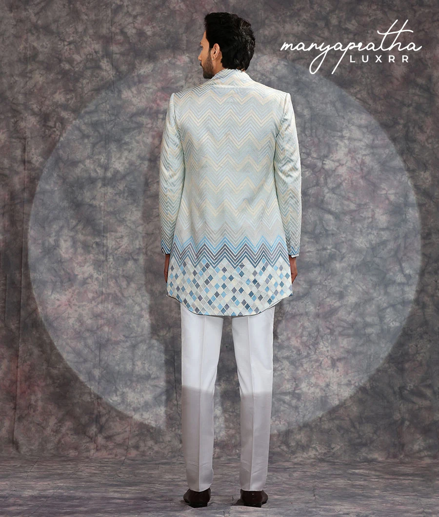 Atlas Pastel Blue Indo-Western Outfit6