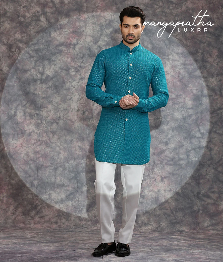 Atticus Turquoise Kurta Set3
