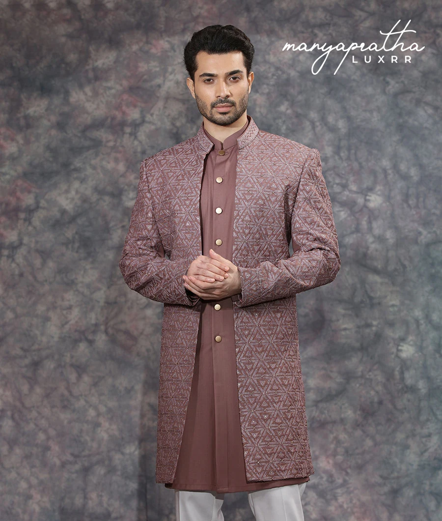 Augustus Rust Indo-Western Outfit1