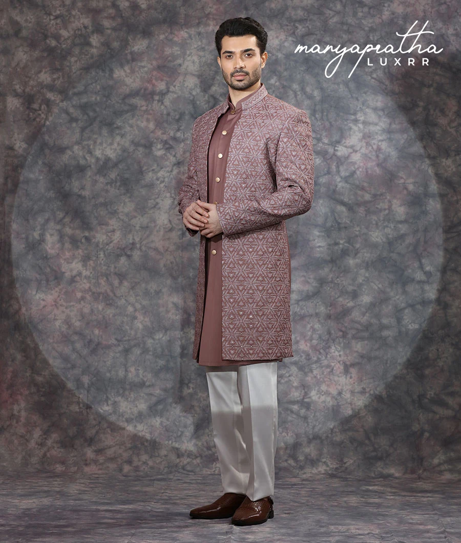 Augustus Rust Indo-Western Outfit4