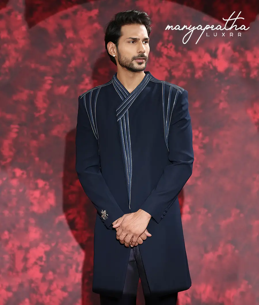 Rads Navy Indo-Western Outfit1