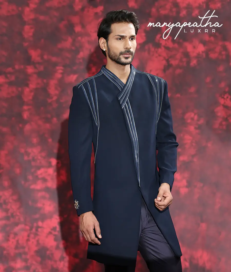 Rads Navy Indo-Western Outfit2