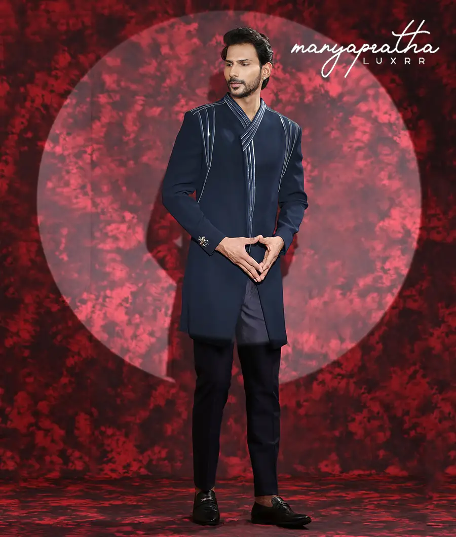 Rads Navy Indo-Western Outfit3