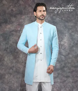 Peregrine Light Blue Indo-Western Outfit1