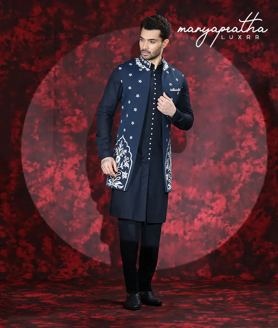 Roshan Blue Kurta3