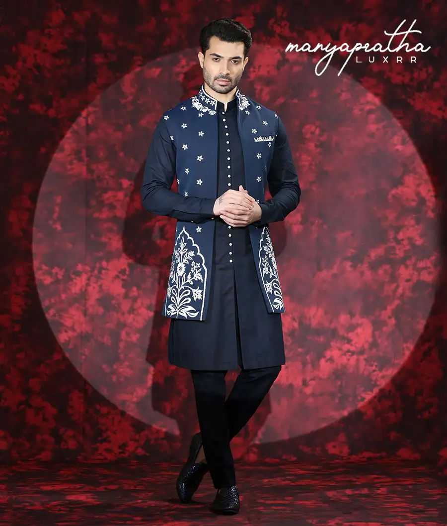 Roshan Blue Kurta4