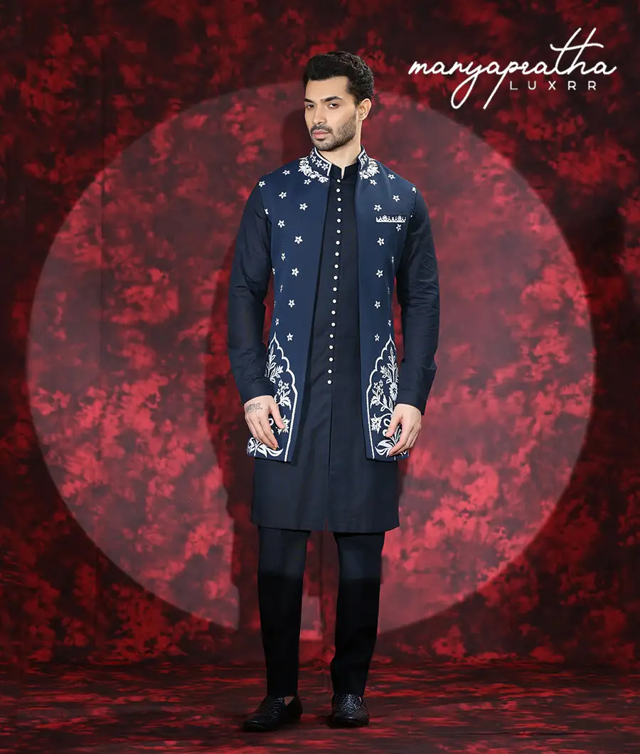 Roshan Blue Kurta7
