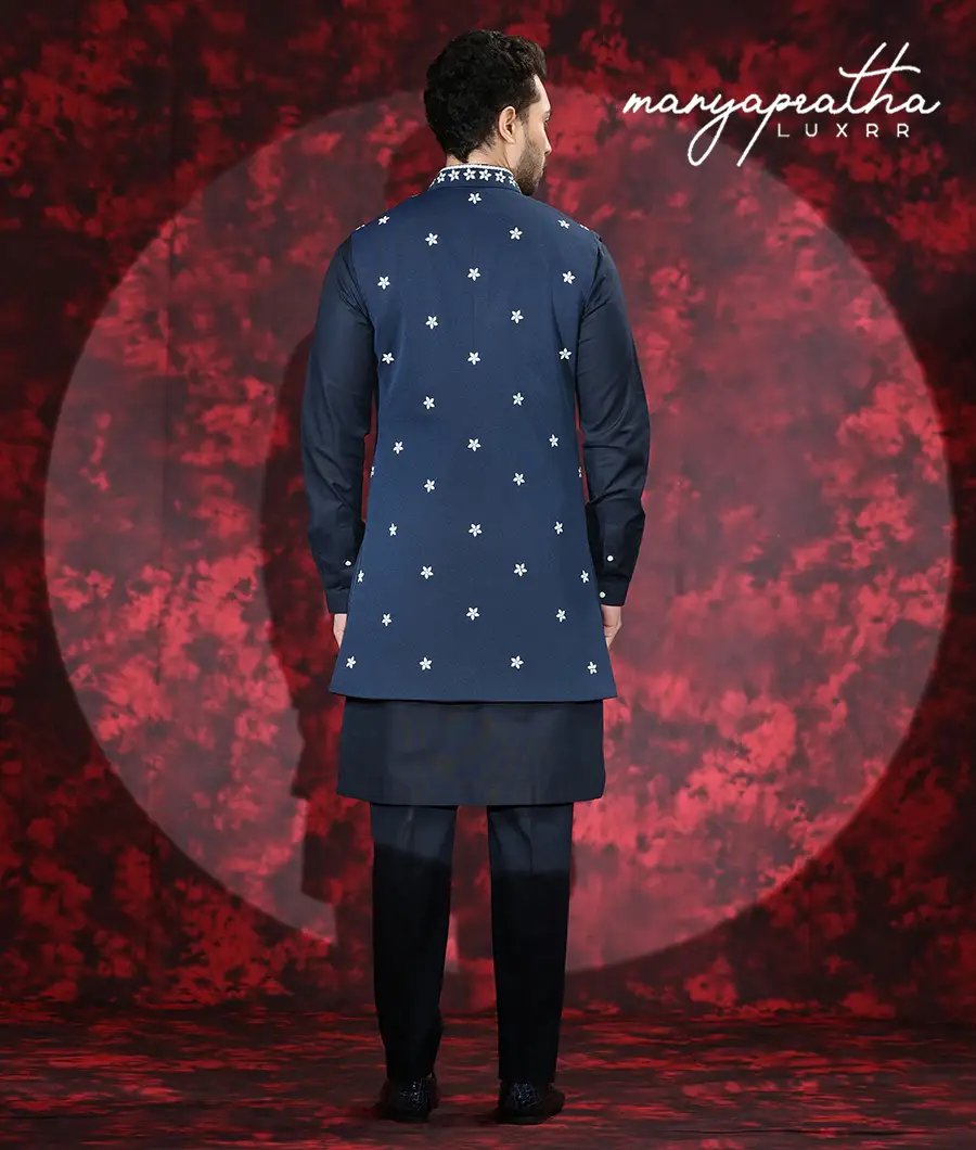 Roshan Blue Kurta8