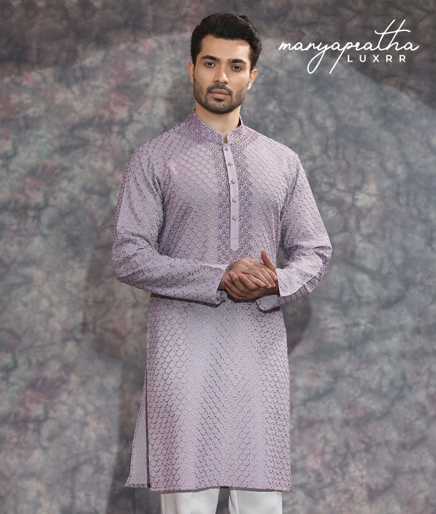 Zephyr Lilac Kurta Set1