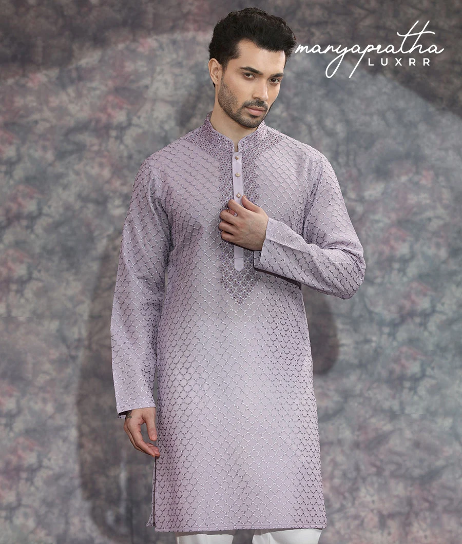 Zephyr Lilac Kurta Set2