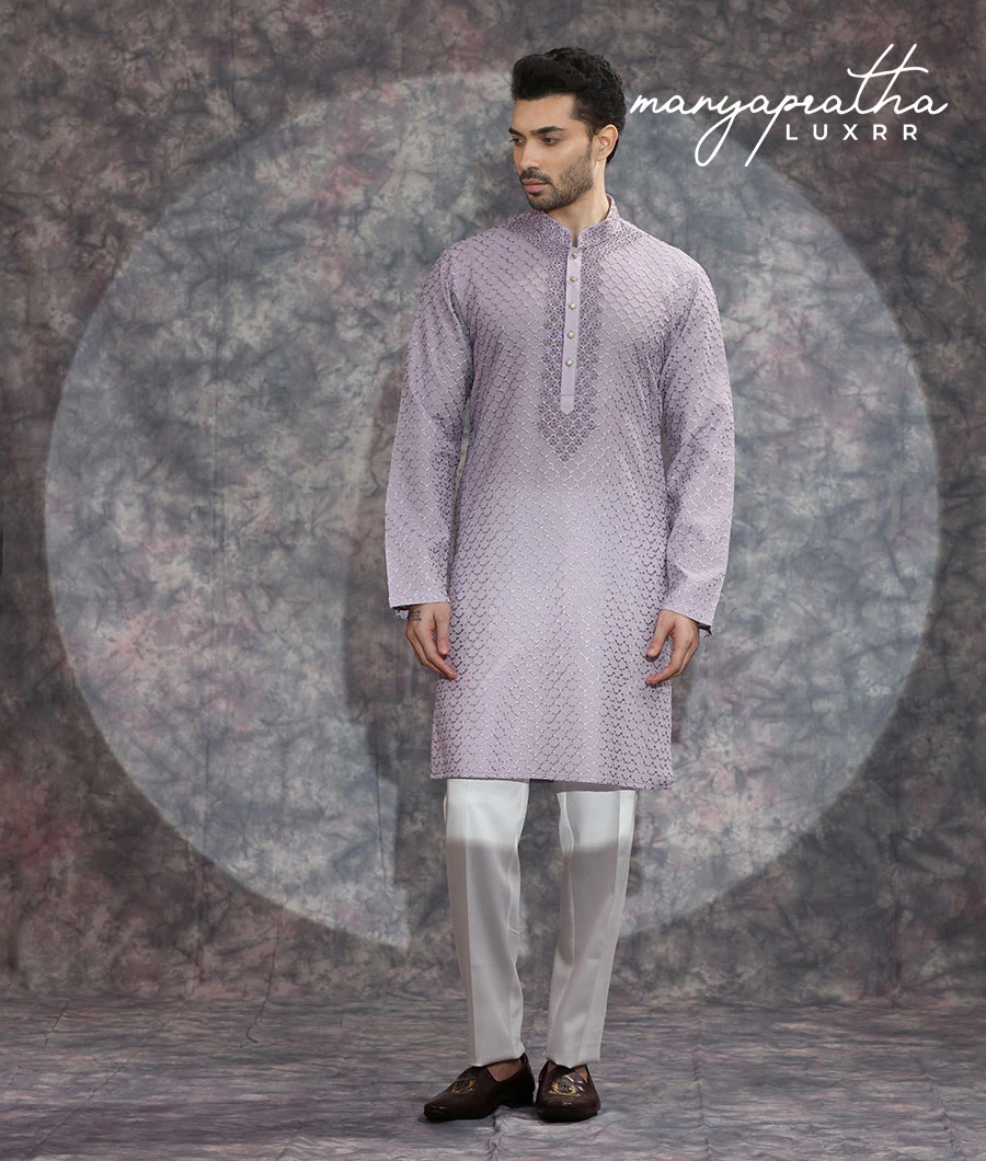 Zephyr Lilac Kurta Set4