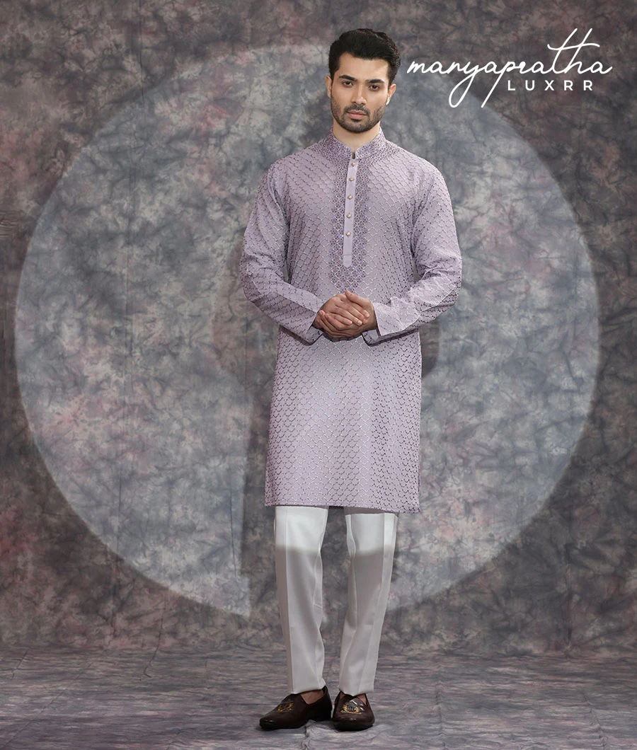 Zephyr Lilac Kurta Set5