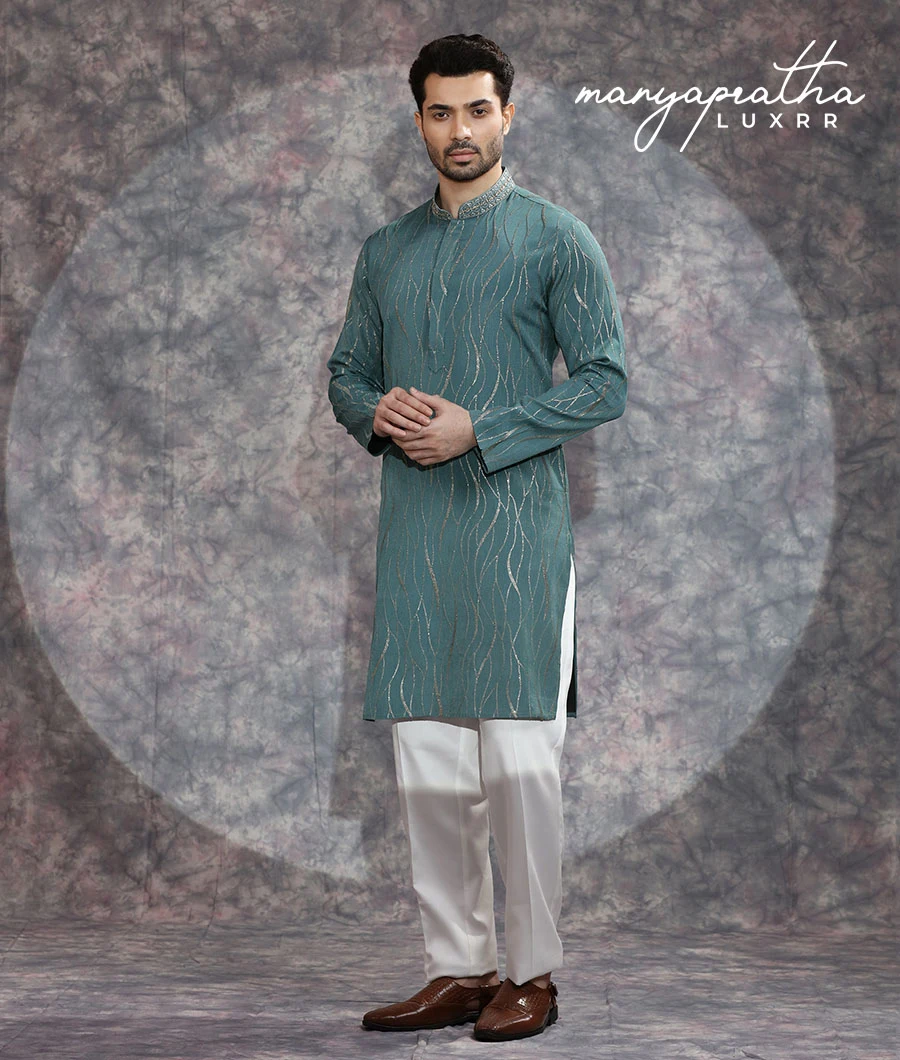 Maverick Green Kurta Set3