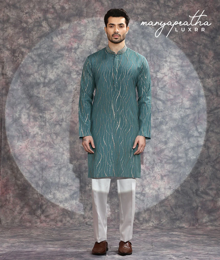 Maverick Green Kurta Set5