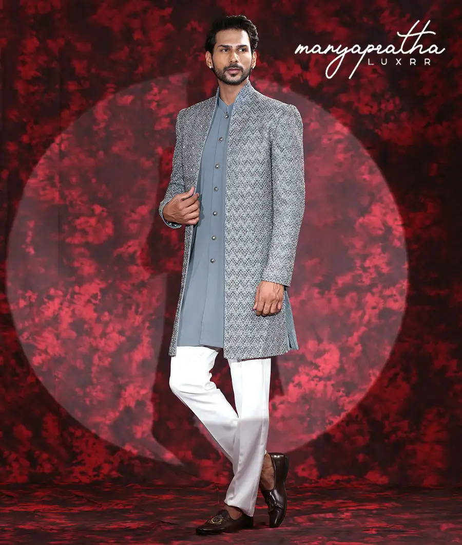 Suzz Grey Indo-Western Outfit4