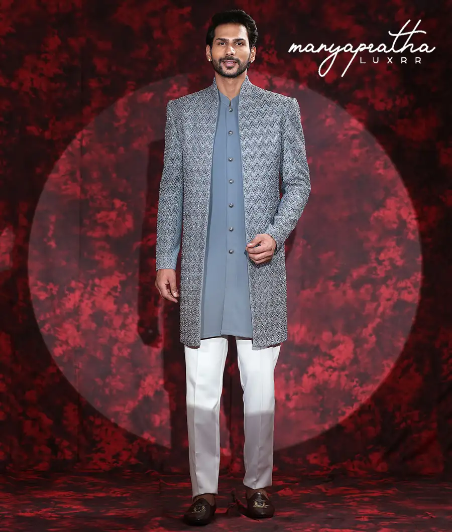 Suzz Grey Indo-Western Outfit7