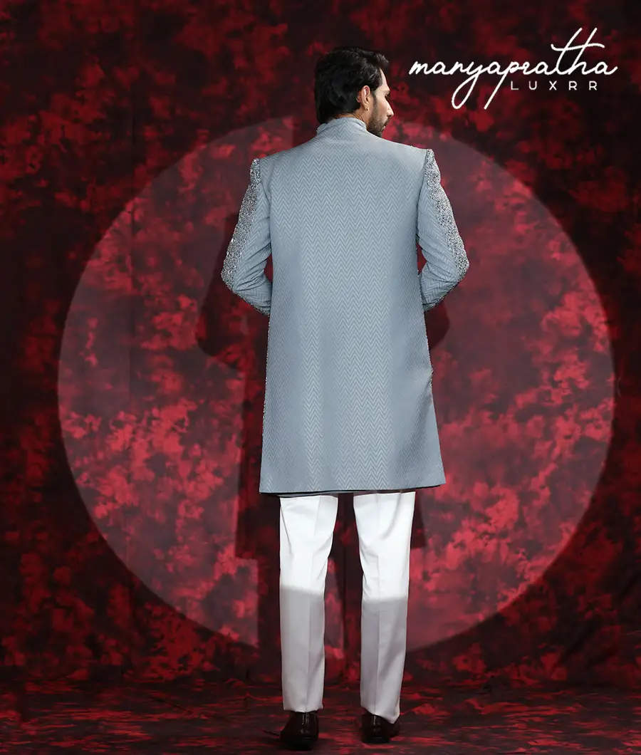 Suzz Grey Indo-Western Outfit8