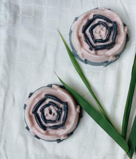 Charcoal Pink Clay Face Soap1