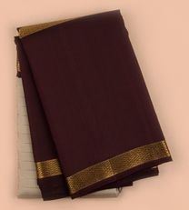 Creme Kanchipuram Silk Saree1