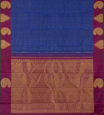 Azure Blue Kanchipuram Silk Saree3