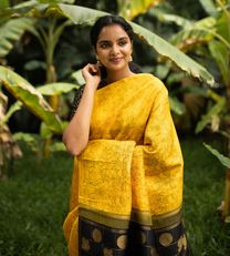 Mustard Yellow Kanchipuram Silk Saree3