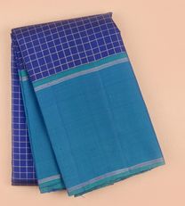 Navy Blue Kanchipuram Silk Saree1