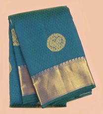 Blue Kanchipuram Silk Saree1