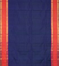 Deep Blue Kanchipuram Silk Saree2