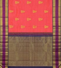 Orangish Pink Kanchipuram Silk Saree3