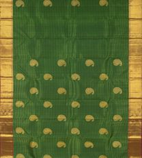 Green Kanchipuram silk Saree2