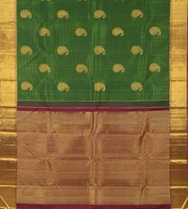 Green Kanchipuram silk Saree3