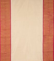Off White Kanchipuram Silk Saree2