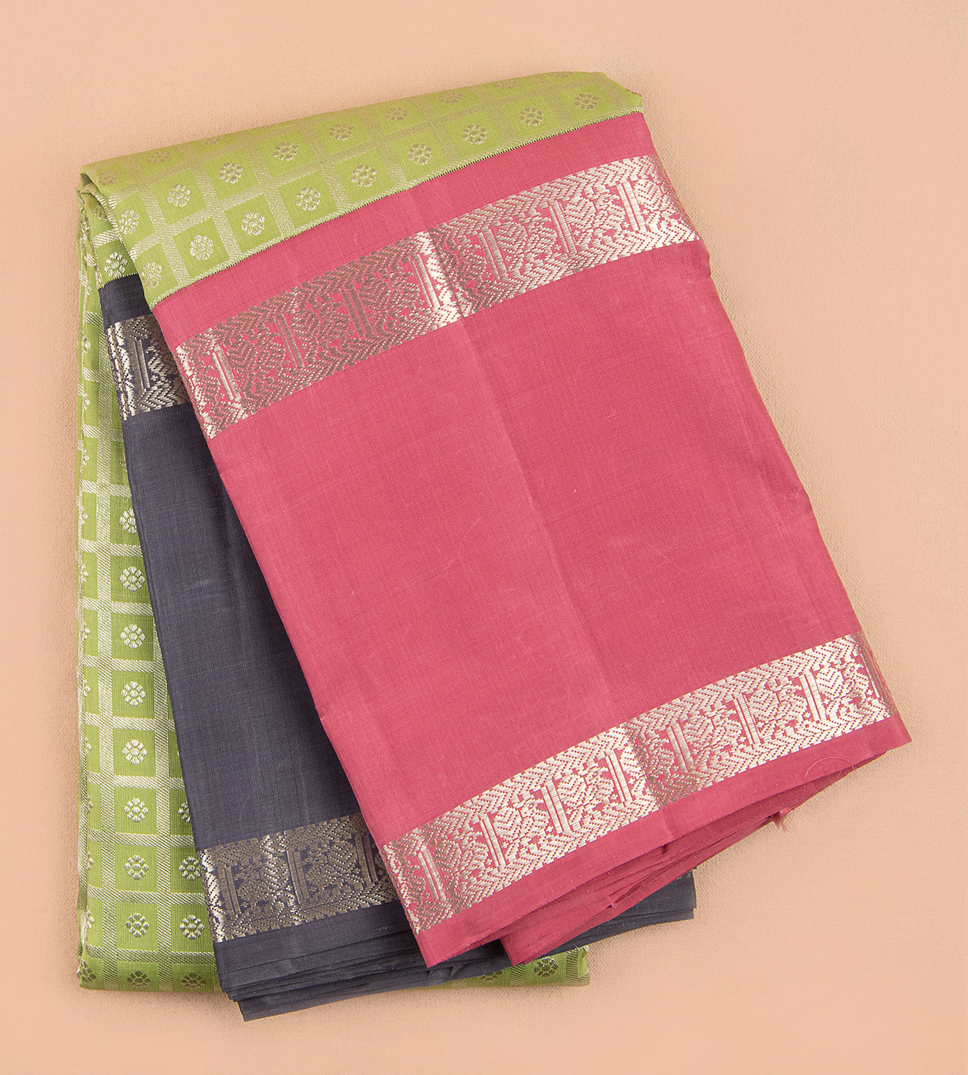 Pastel Green Kanchipuram Silk Saree
