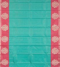 Baby Blue Kanchipuram Silk Saree2
