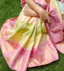 Multi colour Kanchipuram silk saree2