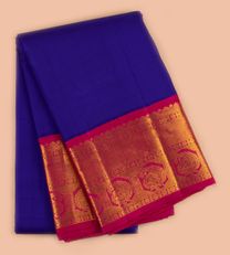 Azure Blue Kanchipuram Silk Saree1