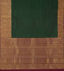 Dark Green Kanchipuram Silk Saree3