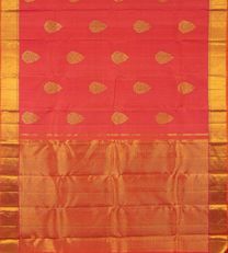 Orange Pink Kanchipuram Silk Saree3