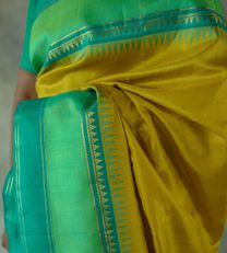 Lemon Yellow Kanchipuram Silk Saree2