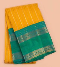 Mango Yellow Kanchipuram Silk Saree1